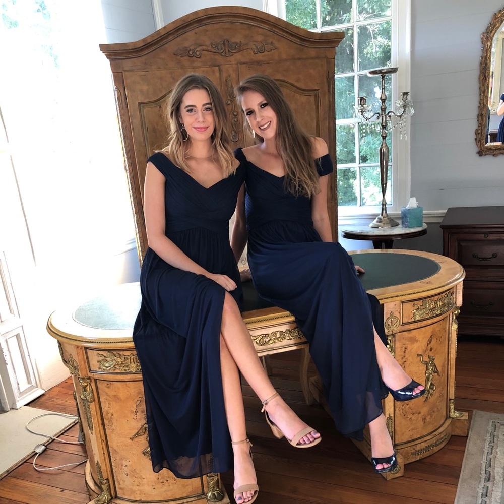 David’s Bridal off the Shoulder Dress